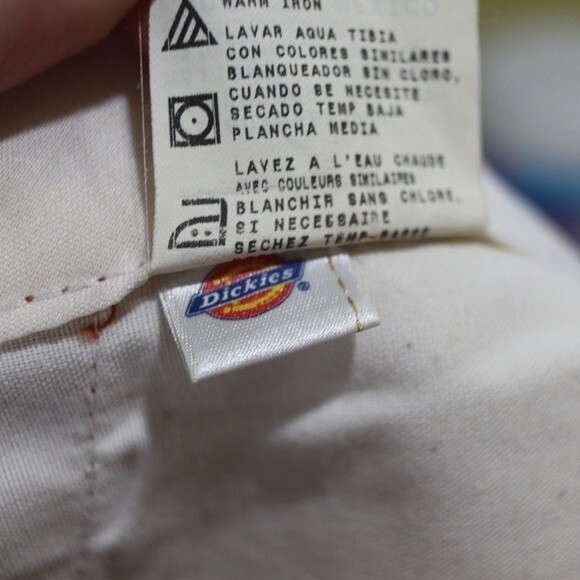 Dickies Vintage Orange Baggy Streetwear Denim Jeans 90s Y2K Hip Hop 44 x 30 - Picture 13 of 13